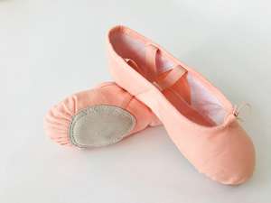 E5022 Jolie conception de chaussures de danse de ballet souples sans dentelle chaussures de ballet pour les tout-petits filles - Product Image 5