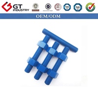 High Strength Durable Carbon Steel DIN975 M8 M10 M12 M16 M20 M24 Metric Full Thread Rod 8.8 PTFE Coating for Steel Structure
