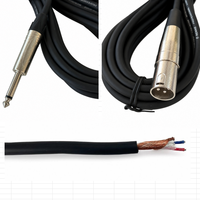 Câble de microphone XLR mâle-femelle OEM RH-X073 avec blindage spiralé, gaine en PVC, conducteur en cuivre sans oxygène