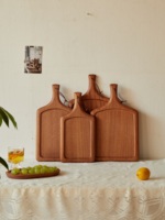 Plateau en bois rectangulaire gravé, durable, écologique, de marque FD, OEM/ODM, avec poignée, pour la décoration de la table