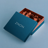Boîte rigide personnalisée en satin doublé, grande, de couleur turquoise, avec plateau personnalisé pour montres, pour emballages de bijoux, boîte cadeau, design personnalisé