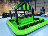 Château sautant gonflable en bâche PVC pour adultes barre d'eau flottante prête à la fête équipement d'amusement extérieur 300kg capacité 6-8