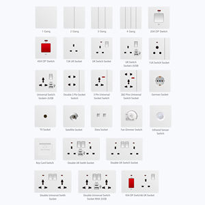 Interruttore per Condizionatore d'Aria DP Slim 45A Personalizzato, Interruttore Elettrico a Pulsante Grande da Parete con Presa e Neon - Product Image 6