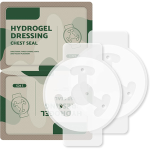 Biểu tượng tùy chỉnh trong suốt Hydrogel mặc quần áo 3 kênh con dấu ngực thông hơi không thấm nước cho trường hợp khẩn cấp chấn thương - Product Image 1