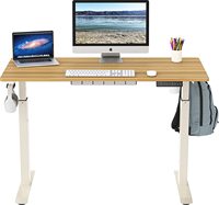 Vente en gros Table électrique de bureau ergonomique moderne avec moteur unique, pieds à hauteur réglable et assise debout
