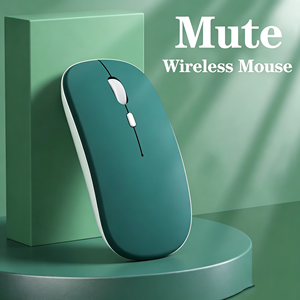 Ratón Óptico Inalámbrico Silencioso, Diseño Mini 3D, Sin Sonido <span class=keywords><strong>de</strong></span> Clic, Compatible con PC, Laptop, iPad y Tablets, para Juegos y Uso en la Oficina - Product Image 1
