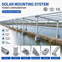 Cadre de montage solaire en aluminium, support solaire en aluminium pour projets d'ingénierie solaire sur toit et au sol