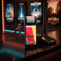Terminal POS Portátil Android de 5 Pulgadas Directo de Fábrica, Certificado GMS, Impresora Térmica de Recibos de 58 mm, Lector de Códigos de Barras 2D QR, NFC, 4GB, IP67, PDA