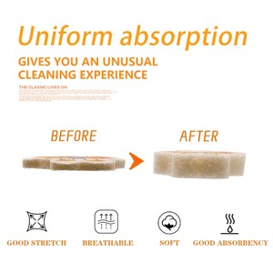 Foamstar bán buôn tùy chỉnh nhà bếp rửa chén sinh thái cao-nước thấm in ấn nén gỗ <span class=keywords><strong>Cellulose</strong></span> miếng bọt biển - Product Image 5