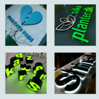 Lettres en acrylique blanches personnalisées, fabricant d'enseignes, enseignes extérieures pour restaurants, hôtels, commerces, devantures de magasins, conception d'enseignes