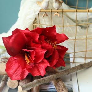 QSLH-AFE973 Décorations <span class=keywords><strong>De</strong></span> Mariage Soie <span class=keywords><strong>Amaryllis</strong></span> Bulbes Artificiel <span class=keywords><strong>Amaryllis</strong></span> Fleur À Vendre - Product Image 2