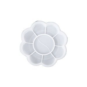 Vente en gros usine OEM <span class=keywords><strong>Palette</strong></span> de <span class=keywords><strong>peinture</strong></span> plastique acrylique Outil de <span class=keywords><strong>peinture</strong></span> artistique <span class=keywords><strong>Palette</strong></span> plastique personnalisée en forme de <span class=keywords><strong>fleur</strong></span> - Product Image 1