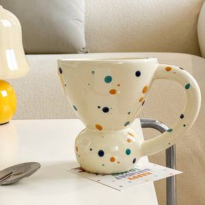 Logotipo personalizado 2024 nuevo creativo esmaltado lindo tazas de café de cerámica grande estilo coreano porcelana taza de leche tazas de té al por mayor - Product Image 4