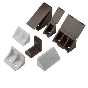 Supports d'angle en nylon plastique à 90 degrés pour fixation de portes d'armoires, supports d'étagères, connecteurs de meubles - Product Image 1