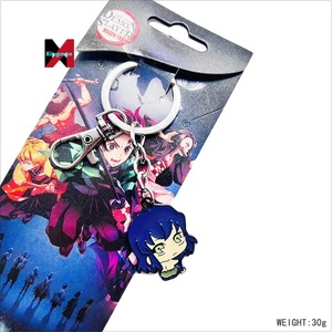 การ์ตูนสองหยวนผงถ่านผีช่วงคุณถั่วน่ารักกระเป๋านักเรียนจี้แอนิเมชันเครื่องประดับสตริงพวงกุญแจ - Product Image 1