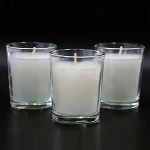 <span class=keywords><strong>Bougie</strong></span> votive en verre blanc écologique Diwali Pâques Non toxique Longue durée de combustion Cire de soja Cire de paraffine Bougies de prière - Product Image 3
