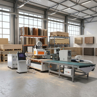 Machine de fraisage CNC à bois 3 axes HMI avec moteur de broche ATC 9KW et 12 outils à changement automatique pour la sculpture sur bois