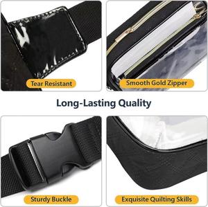 Sac bandoulière/poitrine unisexe en PVC matelassé transparent imperméable, idéal pour le voyage et le sport, collection 2025 – Vente en gros - Product Image 5