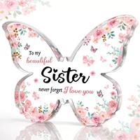 Vente en gros de blocs acryliques personnalisés, ornement de table d'affichage de bureau de cadeau souvenir de professeur de style ange pour cadeau de Thanksgiving