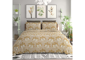Hand Block Printed Cotton Bedsheet <b>Floral</b> Queen Size Bedding Handmade Indian <b>Bed</b> Cover Soft Pink Botanical Bedsheet - Product Image 3