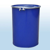 Fûts coniques en acier de 100 L étanches de bonne qualité avec tête fermée barils en acier inoxydable bleus durables de 100 litres avec résine époxy