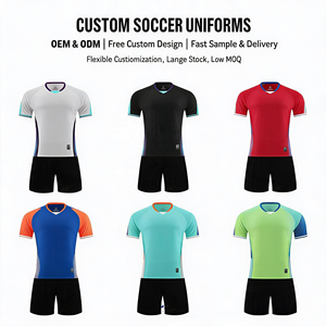 Maillots de football de haute qualité à séchage rapide fabriqués en Thaïlande, uniformes d'équipe, maillots de football sublimés pour hommes - Product Image 2