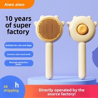Brosse à poils ronde mini pour animaux de compagnie, personnalisable avec logo OEM, marque privée, pour chatons et chiots, commande en gros, faible MOQ