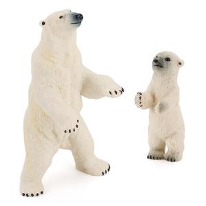 Modèle d'ours polaire arctique réaliste Xinhen, modèle de simulation transfrontalier, ours jeune solide et debout, grand et blanc, Océan - Product Image 1