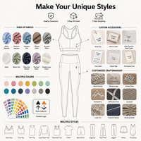Ensemble de yoga 3 pièces pour femme : Leggings taille haute effet ventre plat, soutien-gorge de sport et veste zippée anti-transpiration pour la gym et l'entraînement
