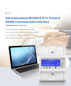 SINOTIMER DDS024MR 4P Three Phase Multifunction Energy <strong>Meter</strong> RS485 <strong>MODBUS</strong>-RTU 5(80)A 230/400VAC <strong>LCD</strong> <strong>Display</strong> - Product Image 6