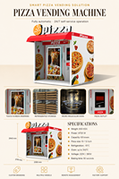 Distributeur automatique de pizzas pour cantine universitaire, cantine d'usine, robot à pizzas en libre-service, machine à pizzas chaudes, OEM ODM personnalisé
