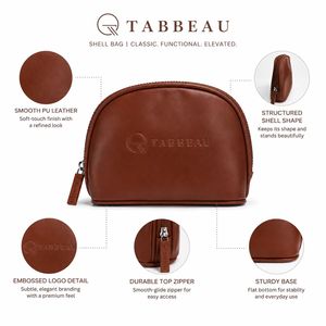 Pochette cosmétique en cuir PU avec logo personnalisé, sac de voyage portable pour maquillage, trousse de toilette à fermeture éclair, organisateur OEM en gros pour femmes - Product Image 4