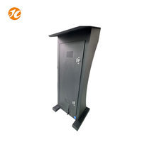 Bureau d'accueil sur pied en aluminium avec écran LED, résistant aux chocs, indice de protection IP65, entretien facile, pour les événements scolaires quotidiens