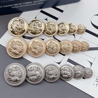 Boutons en métal style preppy Hippocampus pour vestes, coupe-vent, chemises – Décoratifs, élégants et assortis