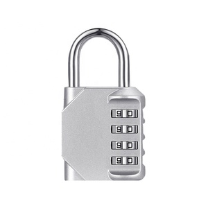 <span class=keywords><strong>Cadenas</strong></span> à combinaison à 4 roues en alliage de zinc pour extérieur, idéal pour salle de sport et salle de bain - Product Image 4