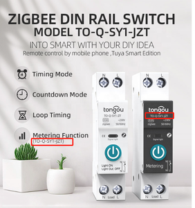 Interruptor inteligente Zigbee, disyuntor, control remoto inalámbrico, control remoto de teléfono, hogar inteligente, TO-Q-SY1-JZT - Product Image 2