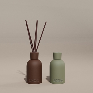 Difusor de Aroma de logotipo personalizado hecho a mano aceite esencial de cerámica fragancia de porcelana botella difusora de caña ecológica con caja - Product Image 1