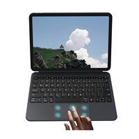 Teclado Inalámbrico Recargable OEM para iPad Pro M5/M4 (11 Pulgadas 2025/2024), Funda Delgada de Cuero PU con Soporte