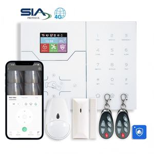 Kit d'Alarme Domestique Sans Fil 4G HA-VGW 8 Zones Filaire 32 Zones Sans Fil Système d'Alarme Antivol <span class=keywords><strong>Maison</strong></span> Panneau 868MHz Système d'Alarme Wi-Fi - Product Image 1