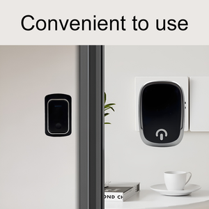 פעמון דלת אלחוטי חכם לבית, טווח 130 מטר, צלצול שחור, עם 38 צלילים - Product Image 2