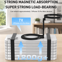 Support de téléphone flexible en alliage d'aluminium anti-corrosion FY71-C pour bureau et lit, avec hauteur réglable et conception magnétique puissante