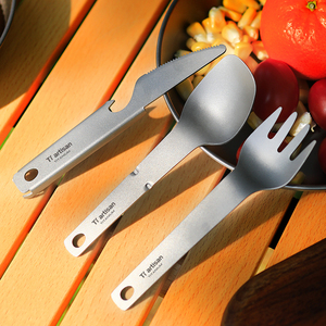 <span class=keywords><strong>Set</strong></span> di posate da campeggio 4 pezzi/<span class=keywords><strong>set</strong></span>: cucchiaio, forchetta, coltello, apribottiglie - Stoviglie per campeggio e cucina - Product Image 4