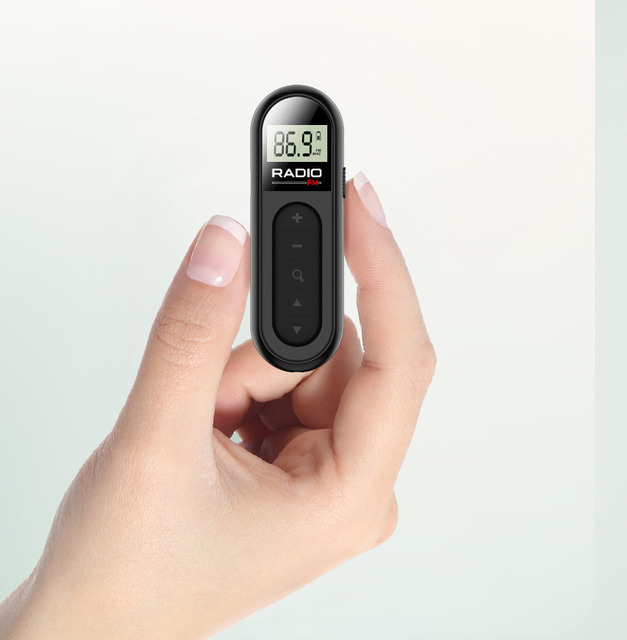 Portable LCD Screen Rechargeable Mini Pocket FM Radio