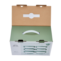 Boîte en carton ondulé biodégradable personnalisée en gros pour ustensiles de cuisine Emballage de nouvelle arrivée avec poignée portable