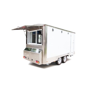 Công suất của 4 người thức ăn nhanh xe tải hiển thị xe buýt/tốt nhất bán giỏ hàng với kẹo máy/Snack di động ngũ cốc thanh Trailer - Product Image 3