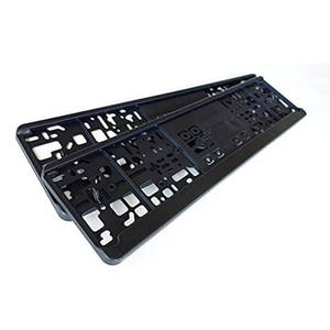 Couvercle de plaque de voiture en plastique étanche de haute qualité personnalisé cadre de plaque d'immatriculation pour la taille européenne standard - Product Image 1