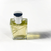 Flacon de parfum en verre transparent de 50 ml avec bouchon à vis, atomiseur de parfum rechargeable vide, emballage en verre, flacon de parfum pour voiture
