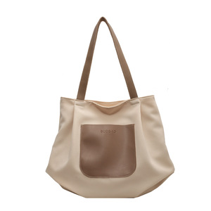 Bolsa de Lona Feminina 2025 Grande Capacidade com Fecho de Zíper Casual para Estudantes Bolsa de Ombro Diagonal Atacado - Product Image 5