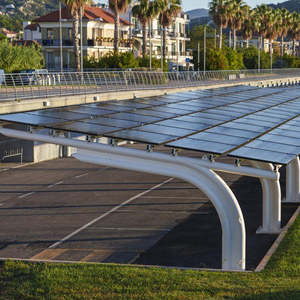 Grand hangar résidentiel de voiture électrique panneau photovoltaïque <span class=keywords><strong>auvent</strong></span> de stationnement voiture charge Pile traitement de soudage-système de montage solaire - Product Image 5