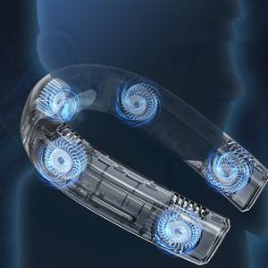 Nuevo ventilador de cuello recargable de 5 núcleos de semiconductores de hielo, mini ventilador eléctrico portátil y portátil para <span class=keywords><strong>coche</strong></span>, <span class=keywords><strong>precio</strong></span> al por mayor - Product Image 4